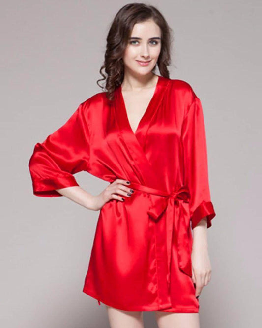 100% Polyester Satin Gown