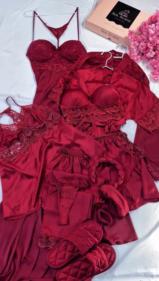 Luxury Bridal Nightdress Set – Soft & Elegant Silk Nightwear for Women